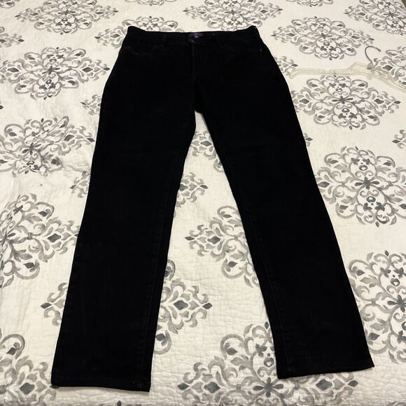 NYDJ Ladies Skinny Denim Lift Tuck Leggings Skinny Black Size 8 - Picture 1 of 5